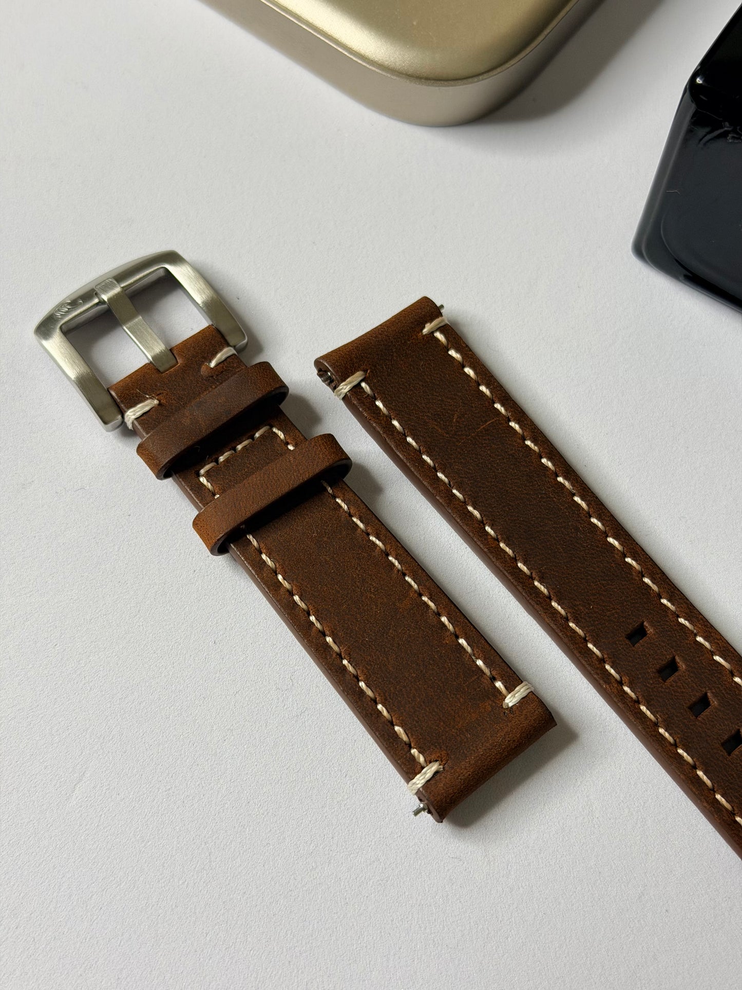 Crazy Horse Leather Strap – 20mm by Coromandel Watch Co