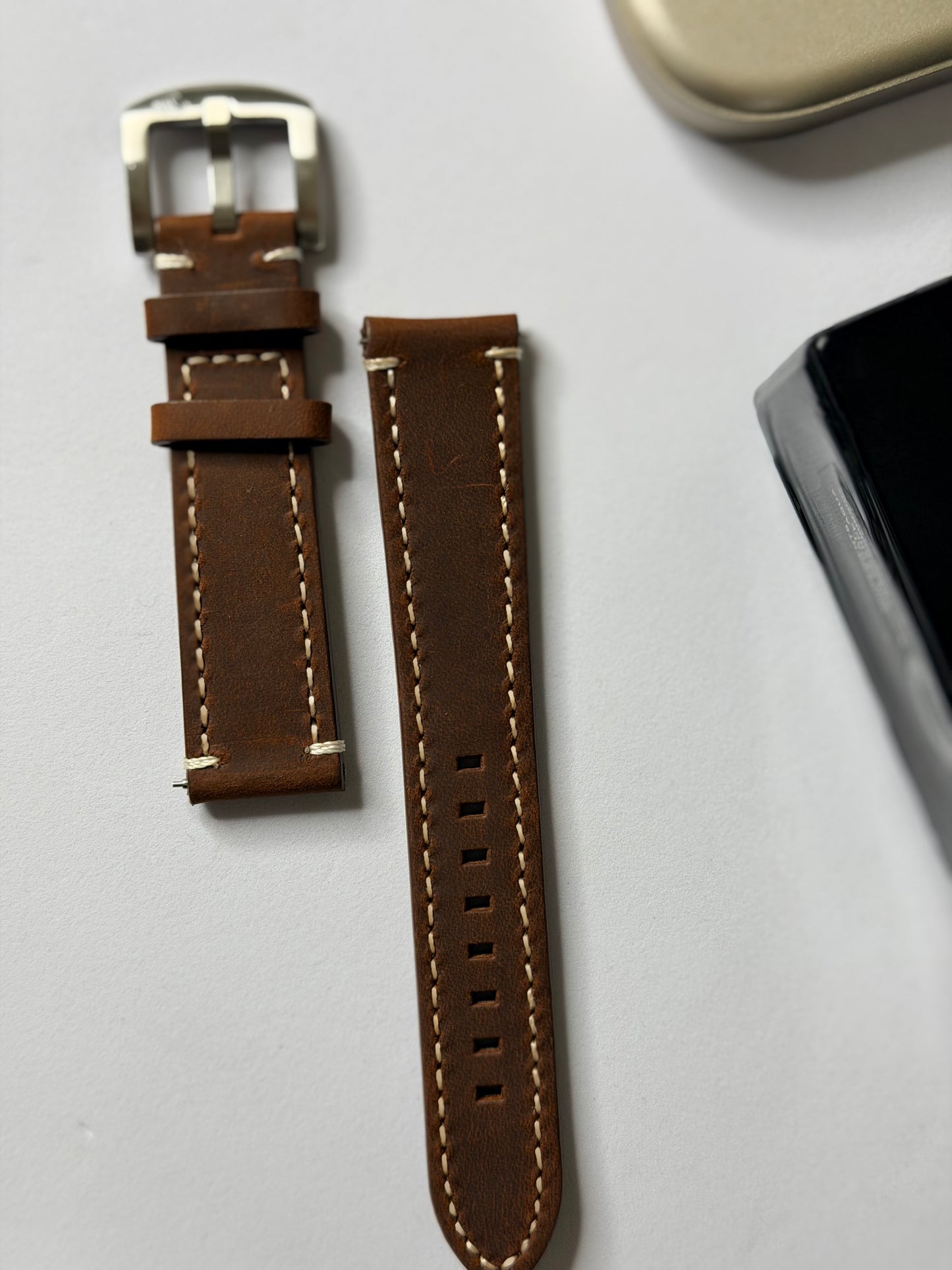 Crazy Horse Leather Strap – 20mm by Coromandel Watch Co