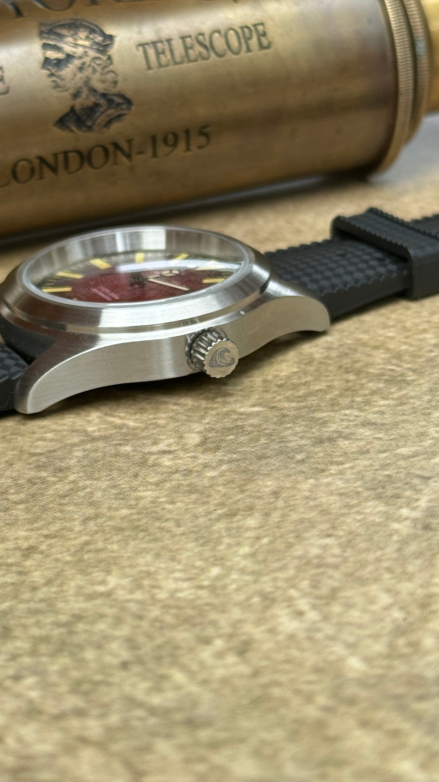 Tanjore Edition by Coromandel Watch Co. - Automatic NH35A Movement - Red Dial