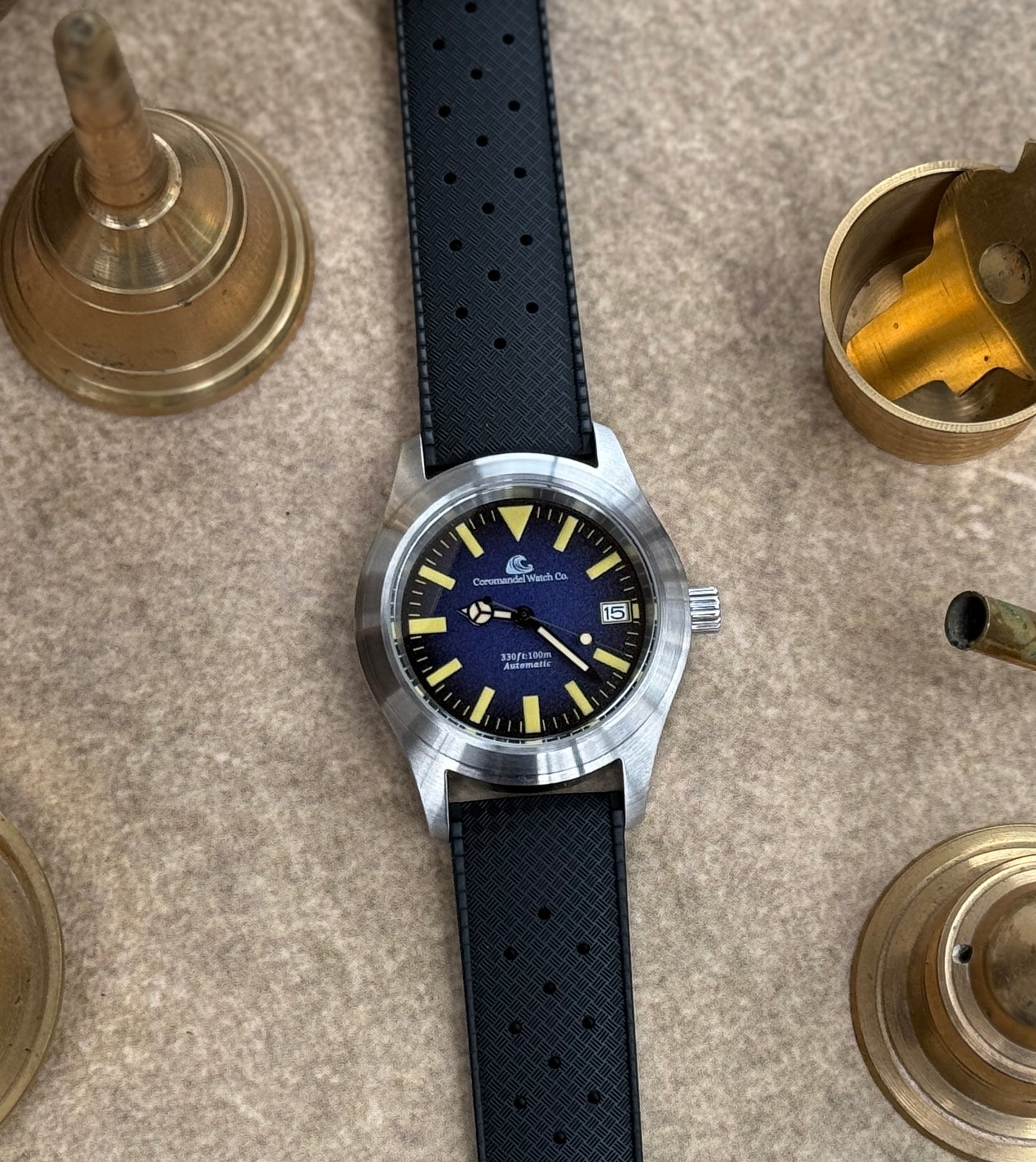 Tanjore Edition by Coromandel Watch Co. - Automatic NH35A Movement - Blue Dial