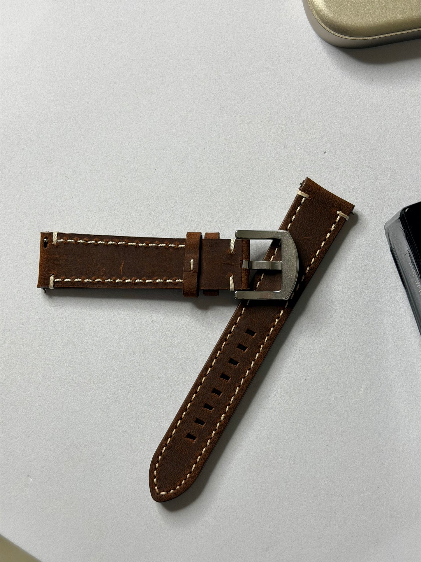 Crazy Horse Leather Strap – 20mm by Coromandel Watch Co