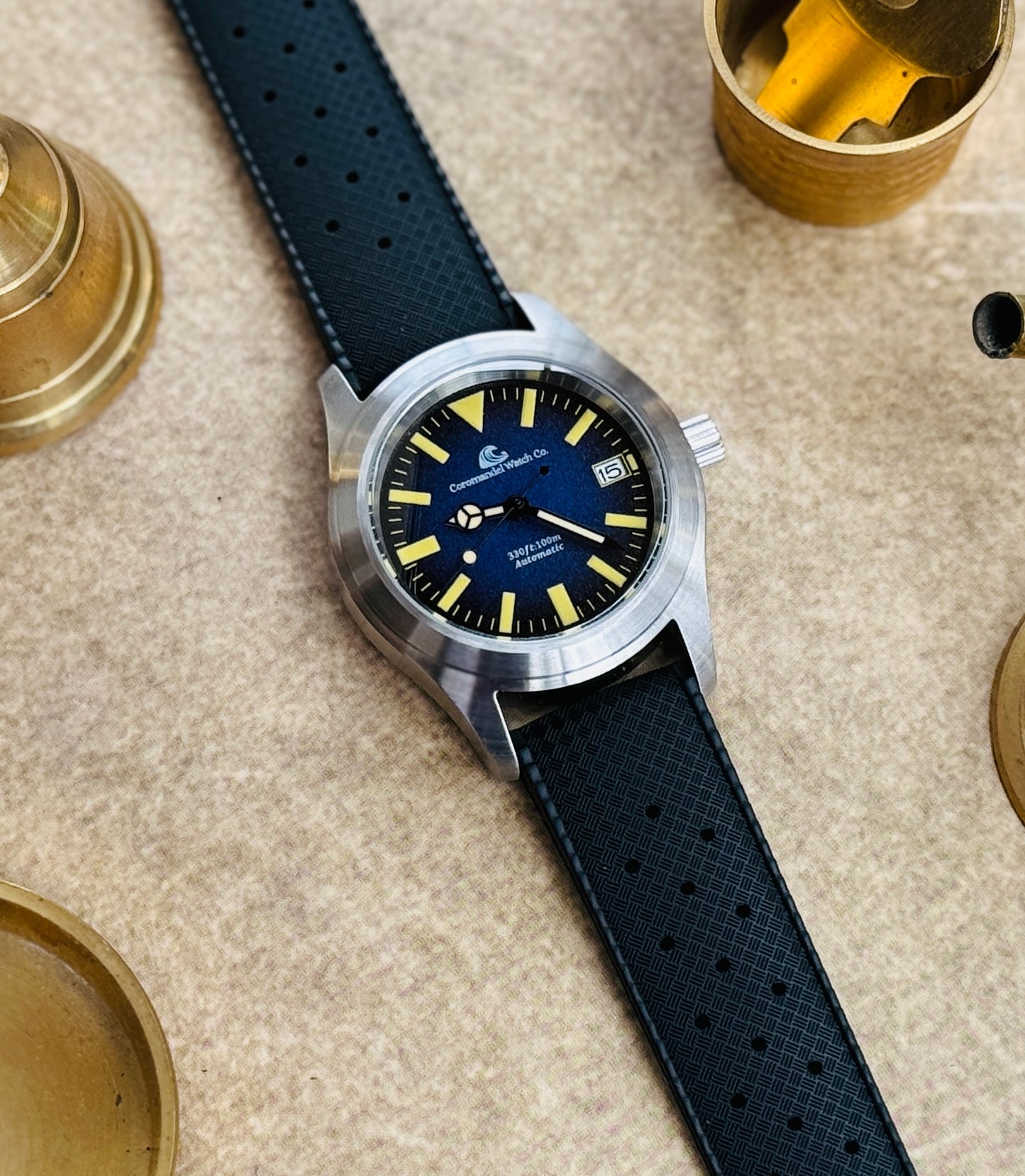 Tanjore Edition by Coromandel Watch Co. - Automatic NH35A Movement - Blue Dial