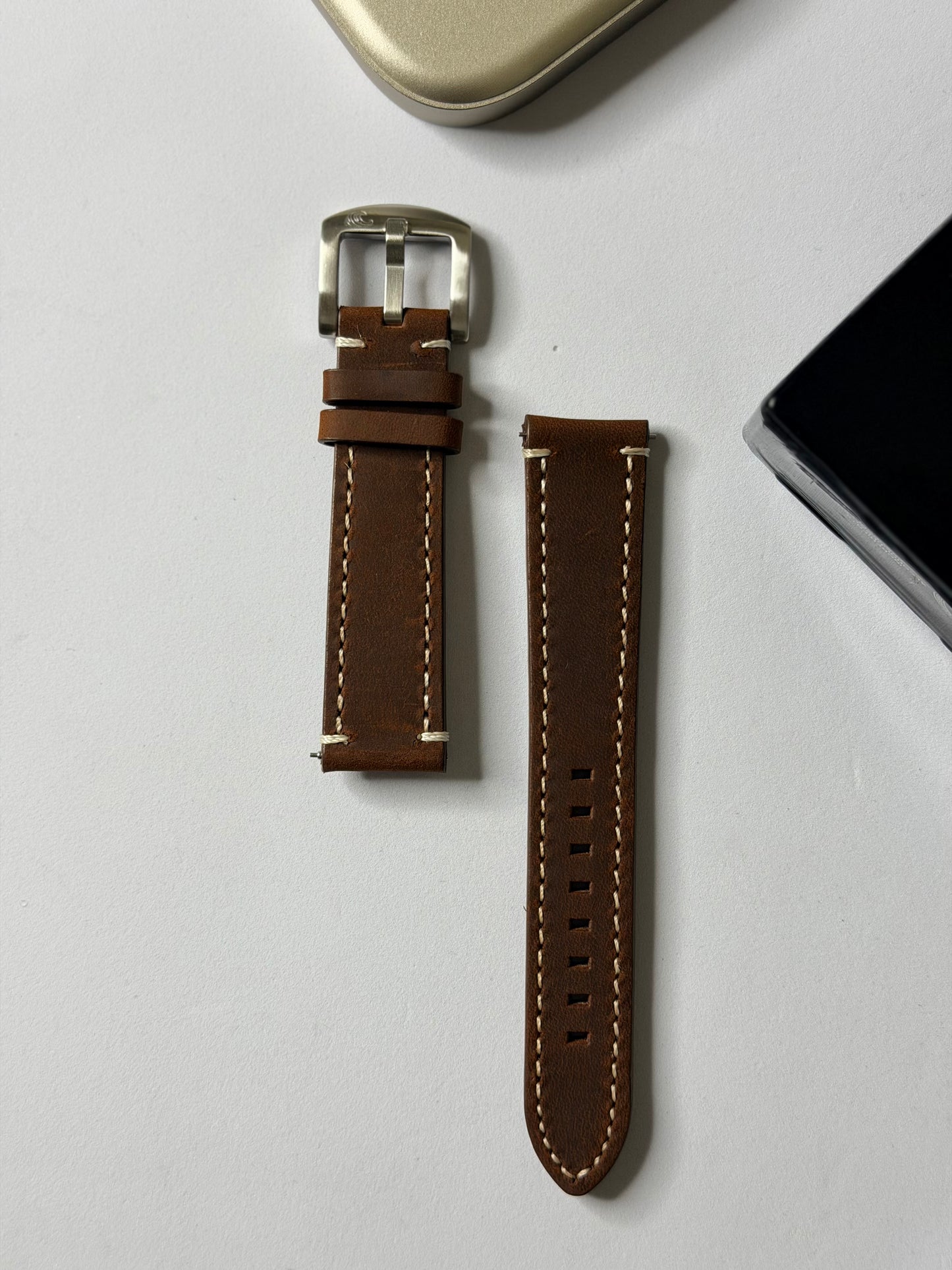 Crazy Horse Leather Strap – 20mm by Coromandel Watch Co