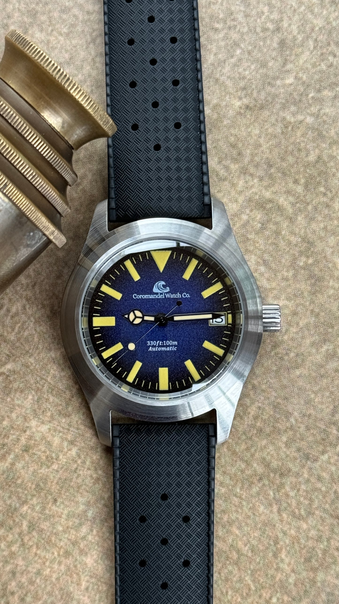 Tanjore Edition by Coromandel Watch Co. - Automatic NH35A Movement - Blue Dial
