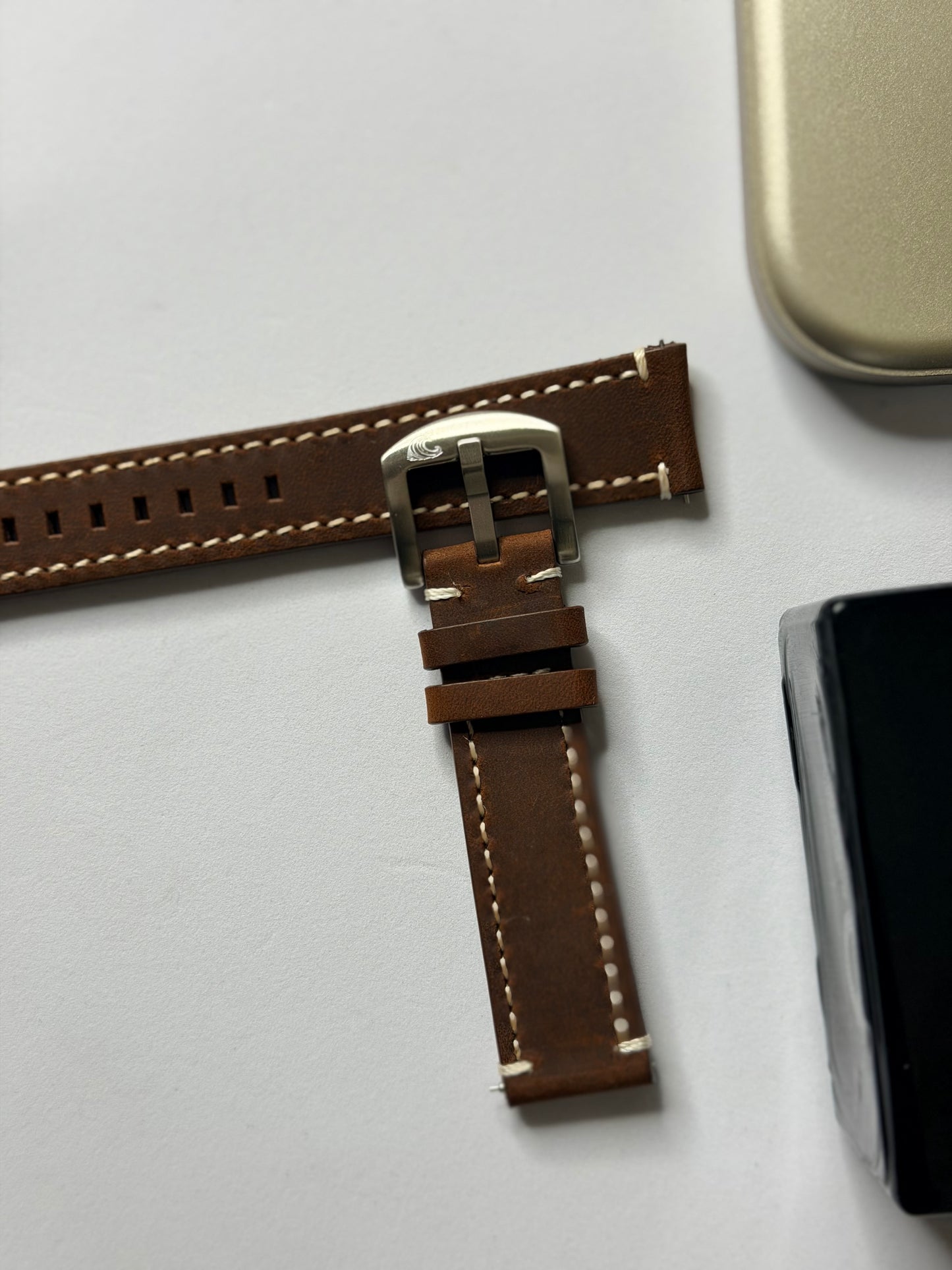Crazy Horse Leather Strap – 20mm by Coromandel Watch Co