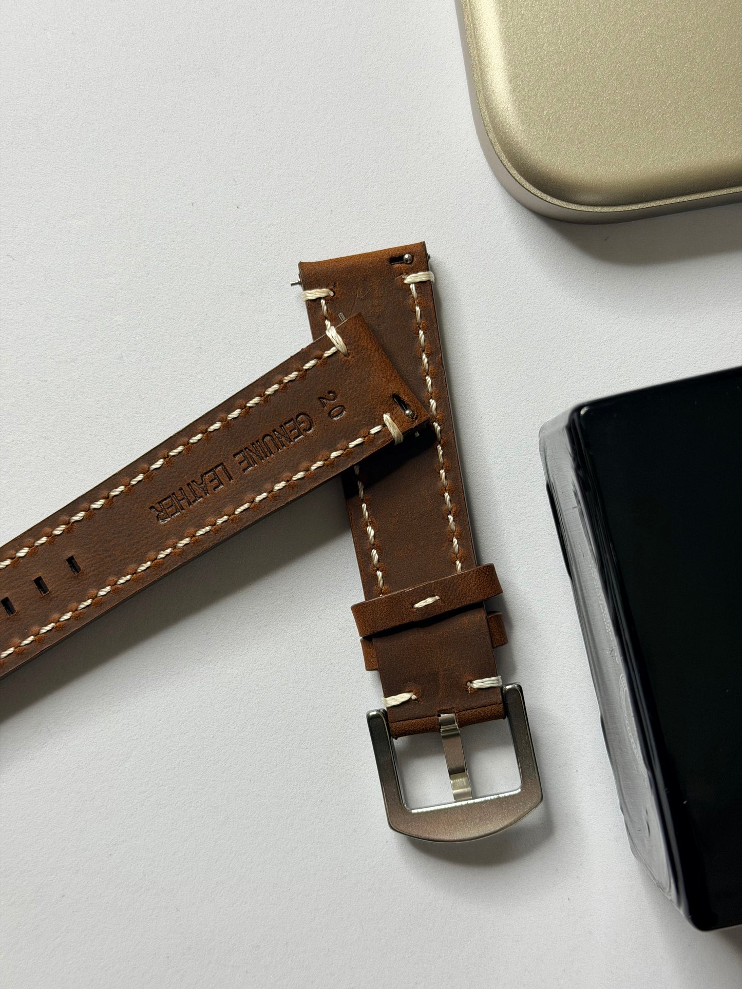 Crazy Horse Leather Strap – 20mm by Coromandel Watch Co