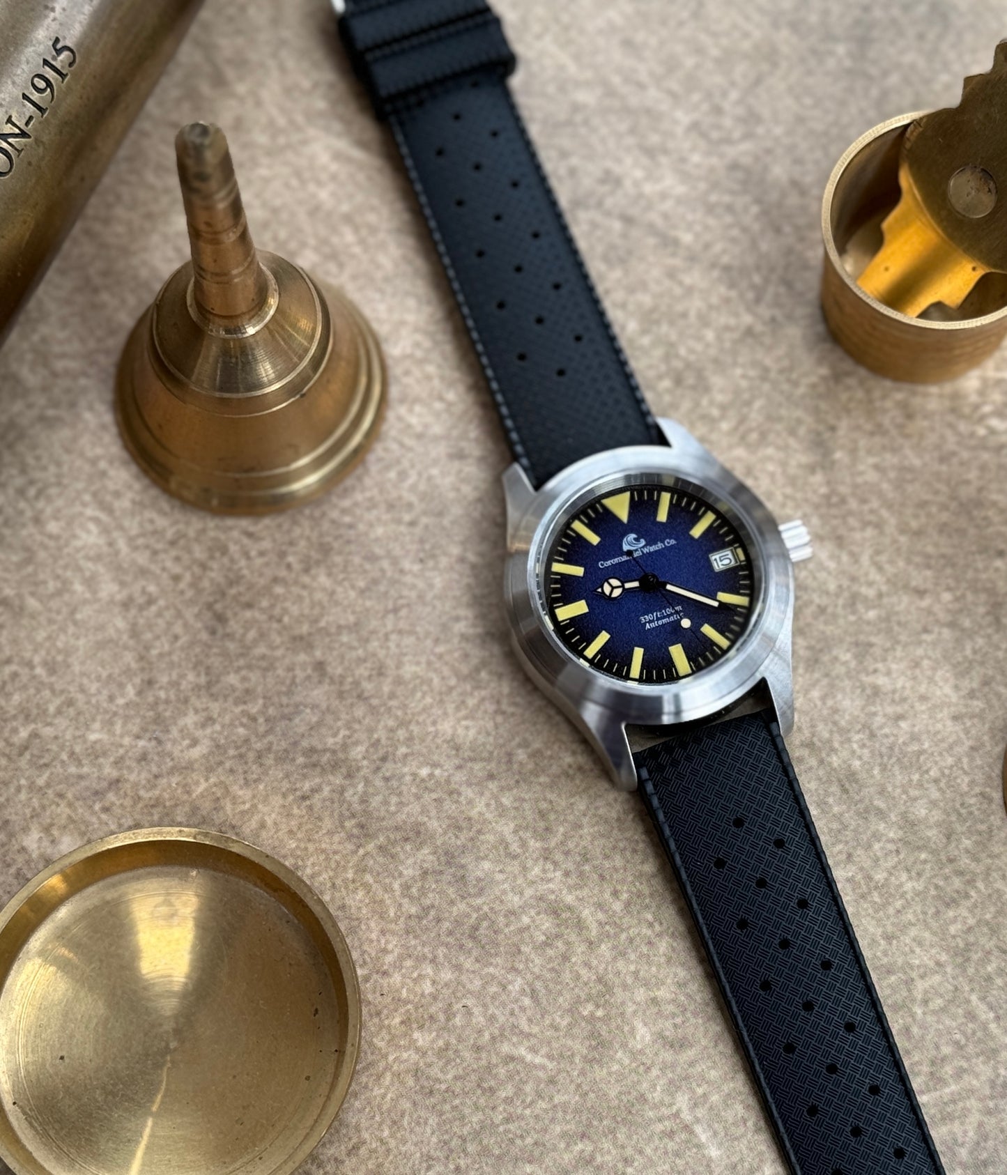 Tanjore Edition by Coromandel Watch Co. - Automatic NH35A Movement - Blue Dial