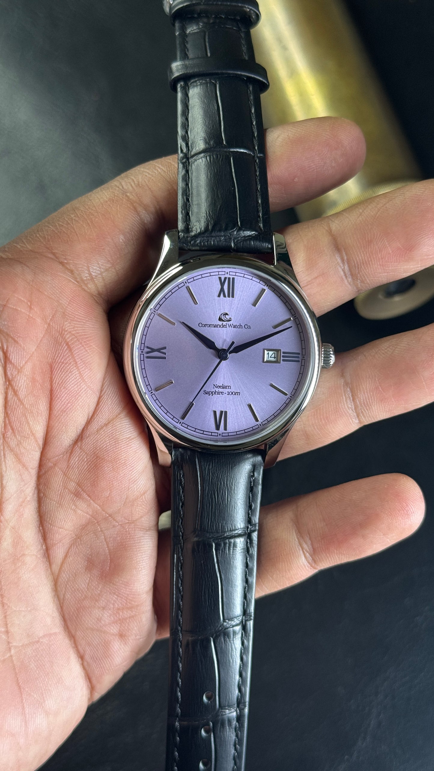Varnam Collection - Neelam - Sunburst Purple Dial by Coromandel Watch Co