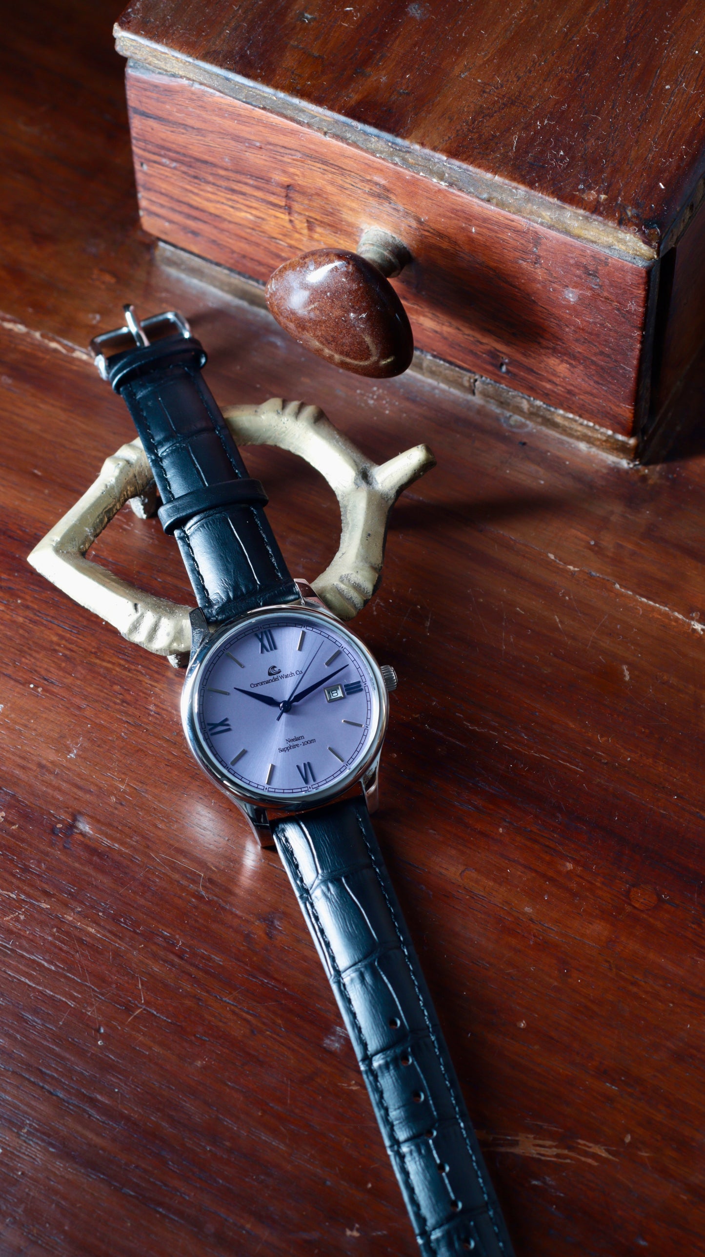 Varnam Collection - Neelam - Sunburst Purple Dial by Coromandel Watch Co