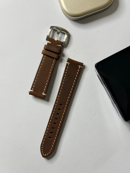 Crazy Horse Leather Strap – 20mm by Coromandel Watch Co