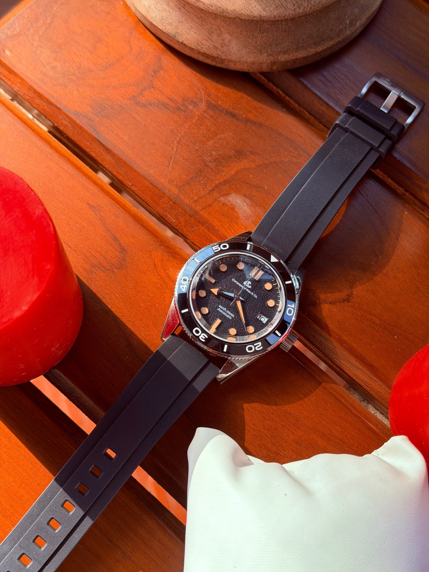 The Marina Diver by Coromandel Watch Co - NH35 Automatic Watch | Domed Sapphire | Ceramic Bezel | 200M Water Resistance