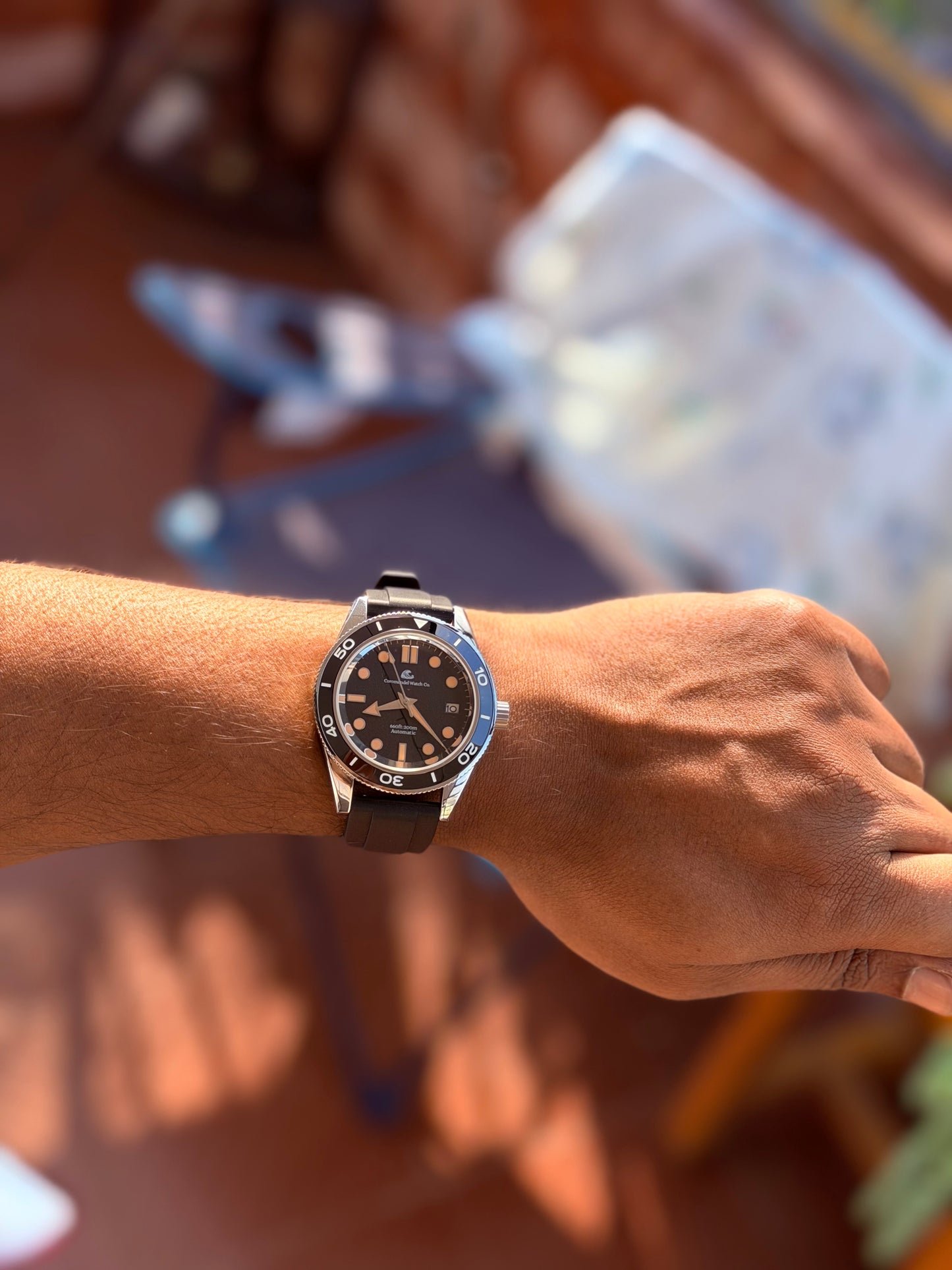 The Marina Diver by Coromandel Watch Co - NH35 Automatic Watch | Domed Sapphire | Ceramic Bezel | 200M Water Resistance