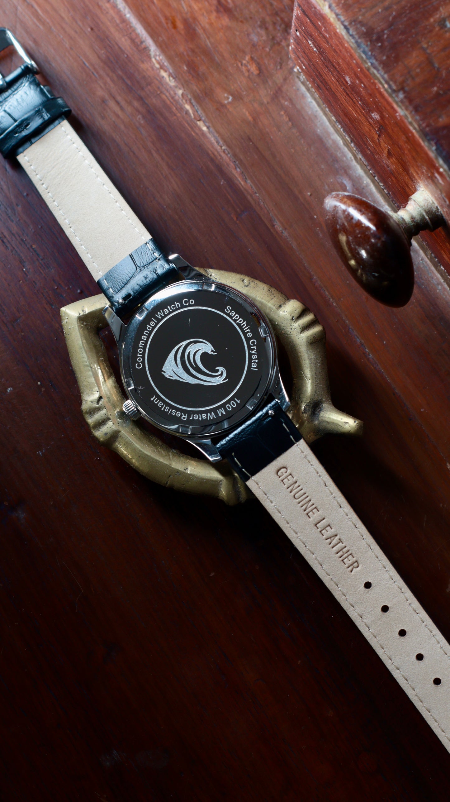 Varnam Collection - Zari – Sunburst Salmon Dial by Coromandel Watch CO