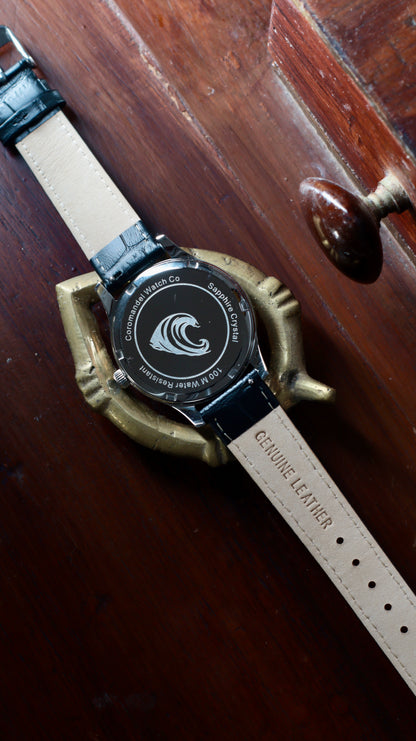 Varnam Collection - Zari – Sunburst Salmon Dial by Coromandel Watch CO
