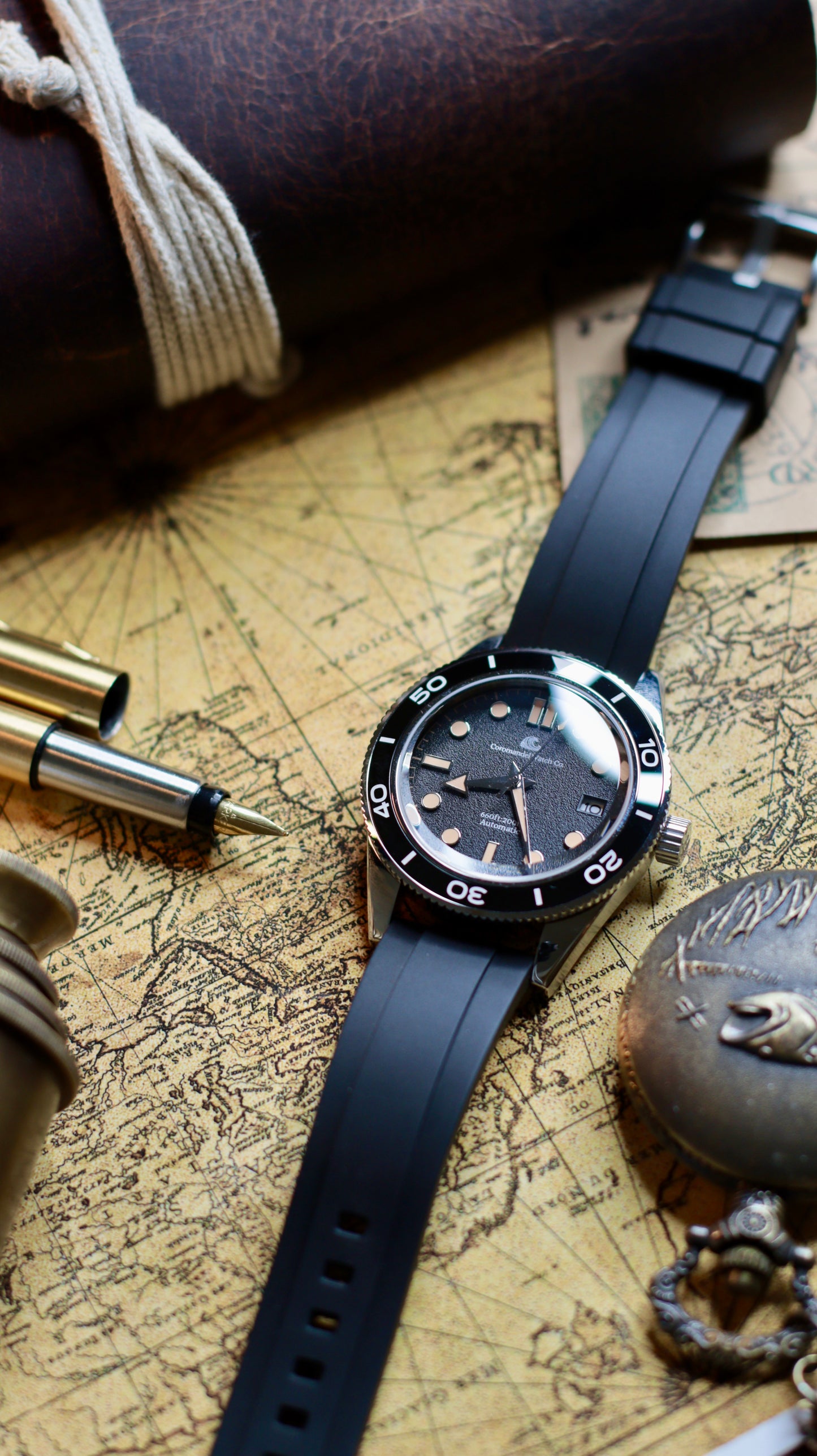 The Marina Diver by Coromandel Watch Co - NH35 Automatic Watch | Domed Sapphire | Ceramic Bezel | 200M Water Resistance