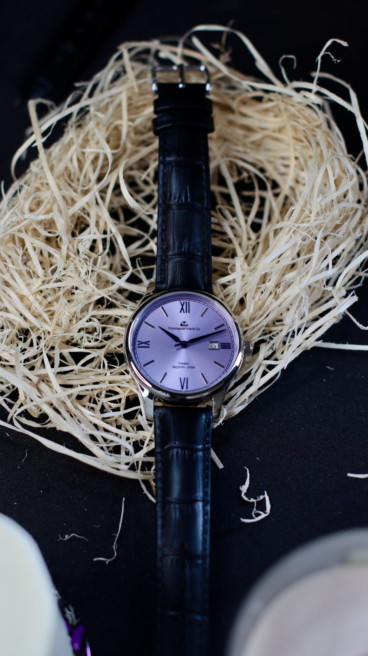 Varnam Collection - Neelam - Sunburst Purple Dial by Coromandel Watch Co
