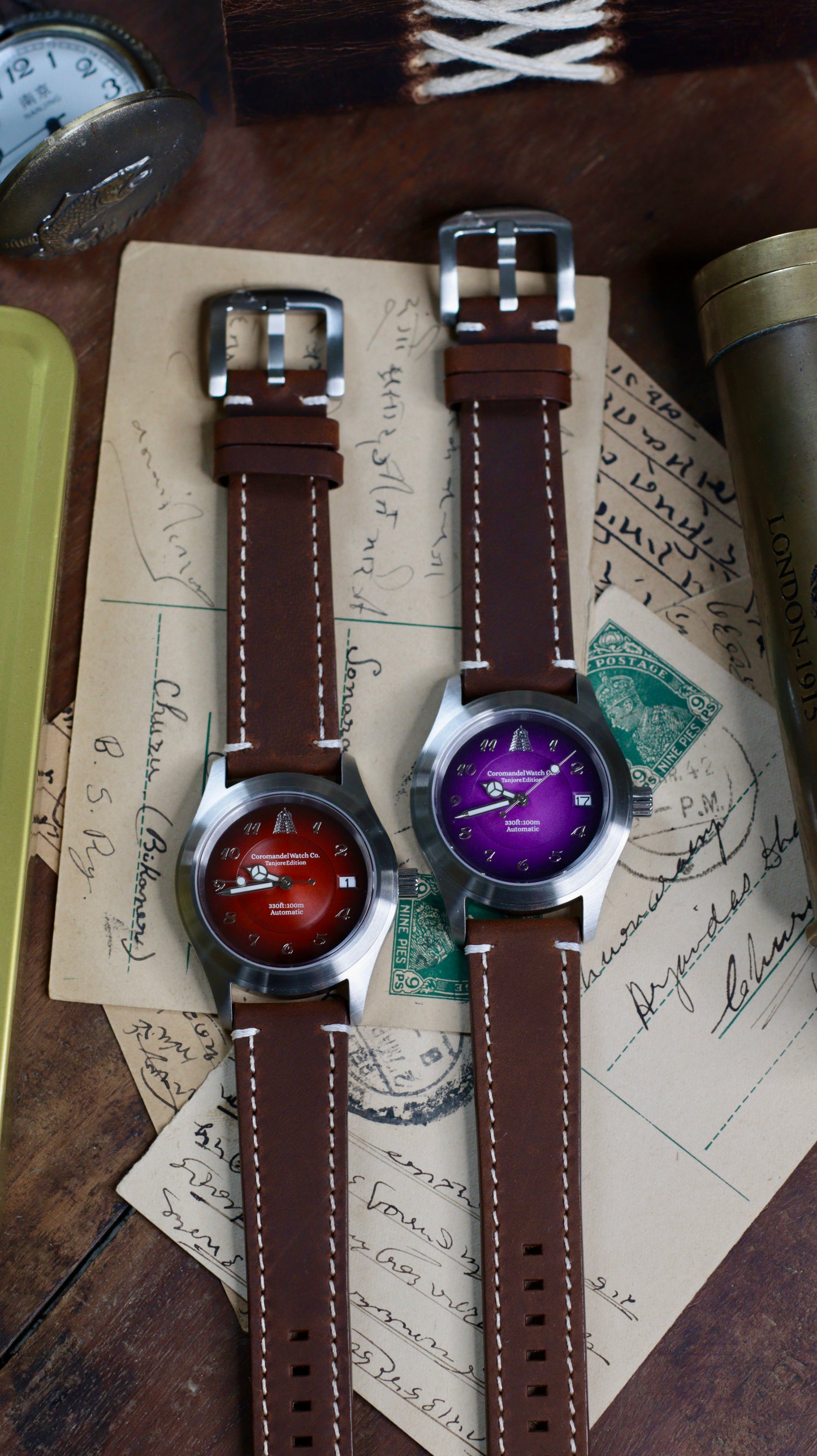 Tanjore Edition V3 - Deep Red Automatic NH35A Movement
