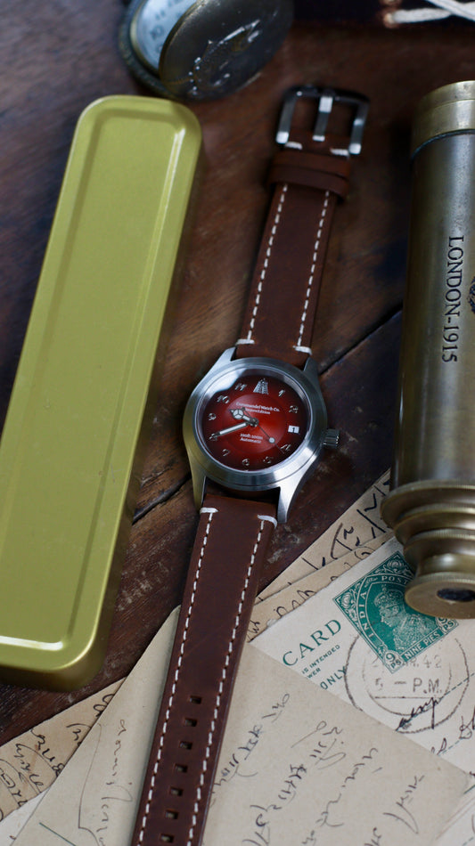Tanjore Edition V3 - Deep Red Automatic NH35A Movement